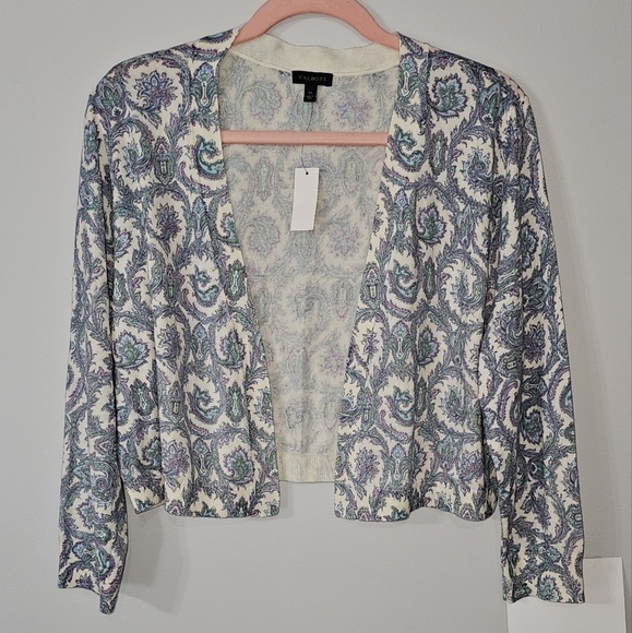 SPIRAL PAISLEY DRESS SHRUG - Picture 1 of 8